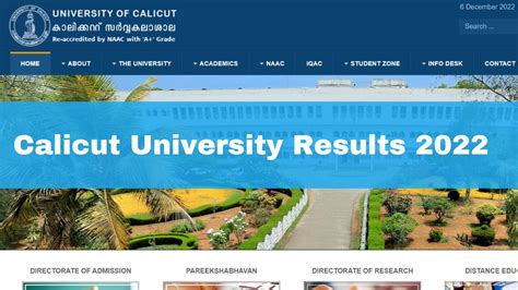 how to get old results of calicut university|Calicut University Result 2022: Check Semester.